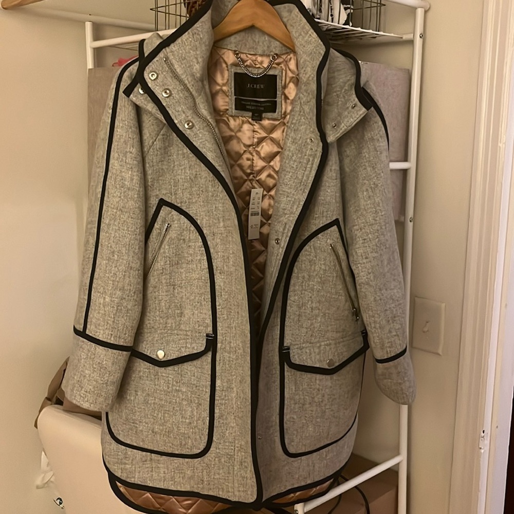 J.Crew gray wool coat